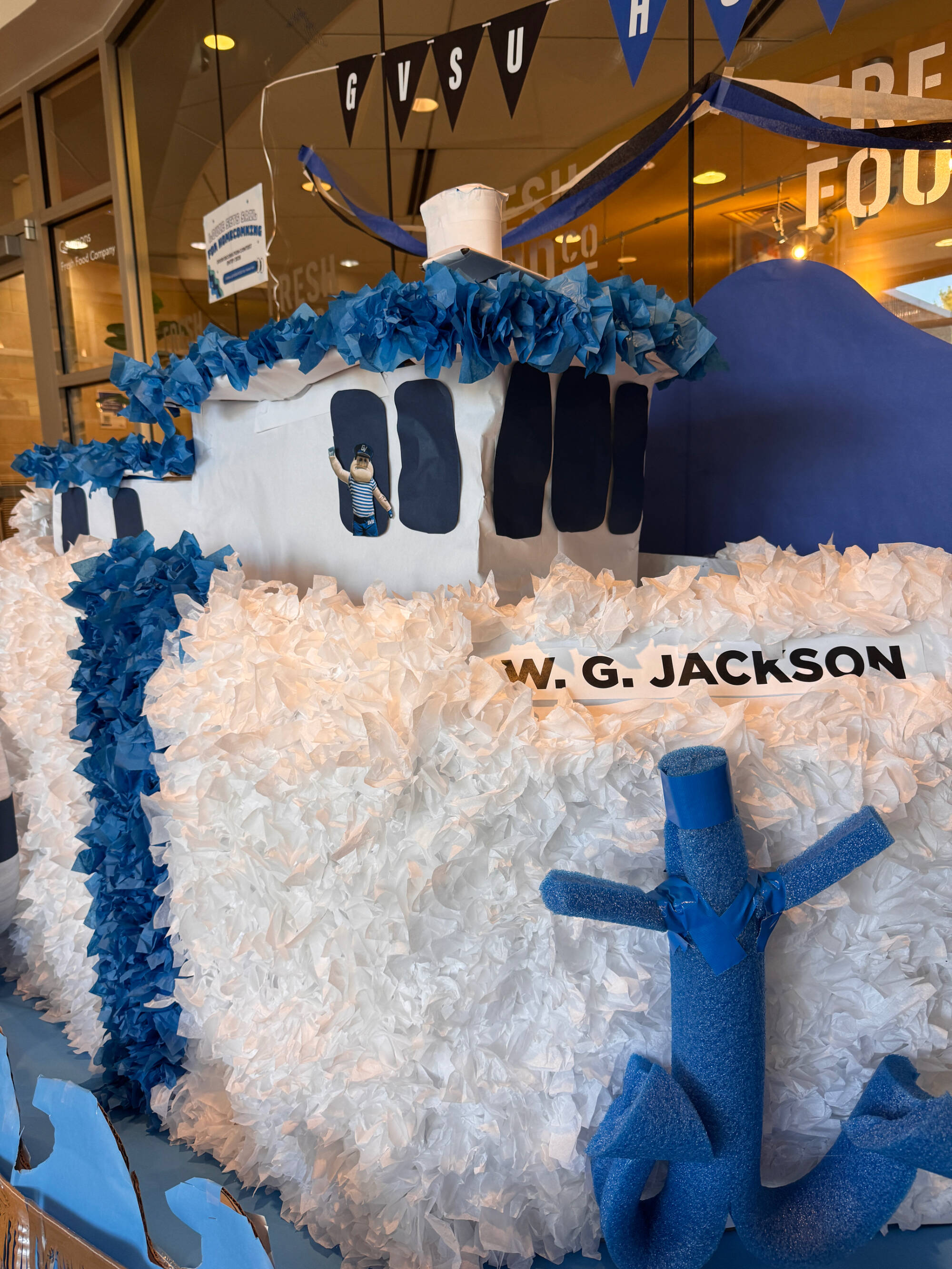 Photo of homecoming decorations